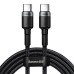 Baseus Cafule PD2.0 100W flash charging USB For Type-C cable (20V 5A)2m Gray+Black