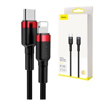 Baseus Cafule Cable Type-C to iP PD 18W 1m Red+Black