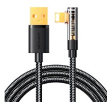 Angle Cable to USB-A / Lightning / 1.2m Joyroom S-UL012A6 (black)