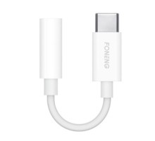 Audio cable 3.5mm jack to USB type-C Foneng BM21 (white)