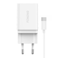 Fast charger Foneng 1x USB K300 18W + USB to USB-C cable