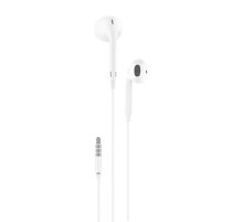 In-ear headphones, wired Foneng T34, mini jack 3.5mm, remote control (white)