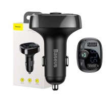 Baseus FM Transmitter T typed Bluetooth 2xUSB microSD (Black)