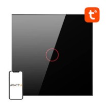 Smart Light Switch WiFi Avatto TS02-EU-B1 1 Way TUYA (black)