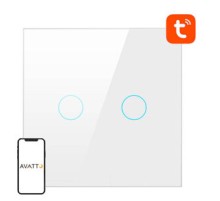 Smart Light Switch WiFi Avatto TS02-EU-W2 2 Way TUYA (white)