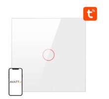 Smart Light Switch ZigBee Avatto ZTS02-EU-W1 1 Way TUYA (white)