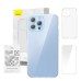 Phone case Baseus Crystal Clear for 13 Pro Max (transparent) +all-tempered-glass screen protector +cleaning kit
