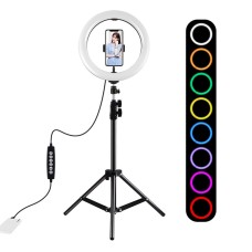 Puluz 1.1m tripod with RGBW LED lighting 26cm vlog / stream / smartphone PKT3044