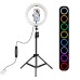 Puluz 1.1m tripod with RGBW LED lighting 26cm vlog / stream / smartphone PKT3044
