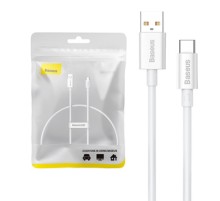 Cable USB do USB-C Baseus Superior 100W 0.25m (white)