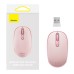 Wireless mouse Baseus F01B Tri-mode 2.4G BT5.0 1600 DPI (pink)