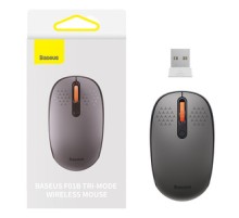 Wireless mouse Baseus F01B Tri-mode 2.4G BT 5.0 1600 DPI (frosted grey)