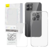 Transparent Case and Tempered Glass set Baseus Corning for iPhone 12