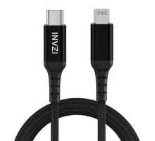 INVZI USB-C to Lightning Cable, MFi, 2m (Black)