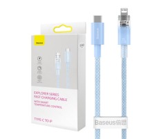 Fast Charging cable Baseus USB-C to Lightning  Explorer Series 1m, 20W (blue)