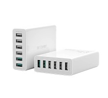 Charger 6x USB  Blitzwolf BW-S15, QC 3.0, 60 W (white)
