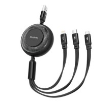 3in1 USB to USB-C / Lightning / Micro USB Cable, Mcdodo CA-3570, 1.2m (Black)