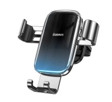 Baseus Glaze gravitational car holder for ventilation grid, aluminum (black)