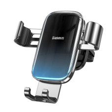 Baseus Glaze gravitational car holder for ventilation grid, aluminum (black)
