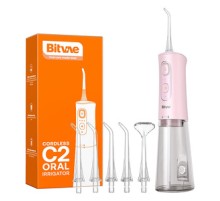 Water flosser with nozzles set Bitvae C2 (pink)