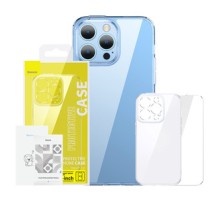 Baseus SuperCeramic Transparent Glass Case and Tempered Glass set for iPhone 14 Plus