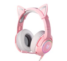 ONIKUMA K9 Pink RGB Gaming Headphones
