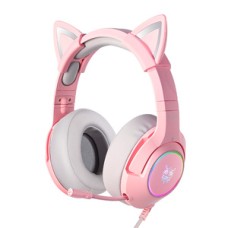 ONIKUMA K9 Pink RGB Gaming Headphones