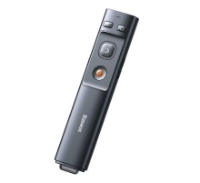 Baseus Orange Dot Multifunctionale remote control for presentation, with a laser pointer - gray