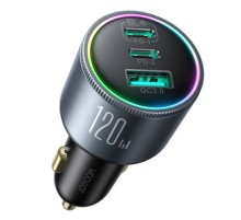 Car charger Joyroom JR-CCN07 , 3-Port C to C, 120 W, (Gray)