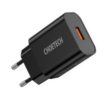 Wall Charger Choetech 18W USB-A (black)