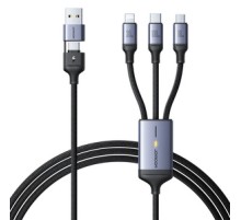 Cable Speedy  USB Joyroom SA21-2T3, 6 in 1/ 100W/Cable 1.5m (black)