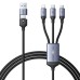 Cable Speedy USB Joyroom SA21-2T3, 6 in 1/ 100W/Cable 1.5m (black)