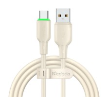 USB to USB-C Cable Mcdodo CA-4750 with LED light 1.2m (beige)