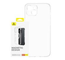 Magnetic Phone Case for iPhone 15 Plus Baseus OS-Lucent Series (Clear)