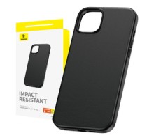 Phone Case for iPhone 15 Plus Baseus Fauxther Series (Black)