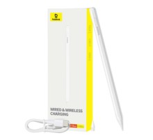 Active stylus Baseus Smooth Writing Series with wireless and cabled charging (White)