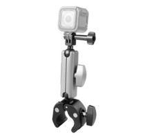 PULUZ motorcycle mount for sports cameras (DJI, GoPro, Insta360) (black)