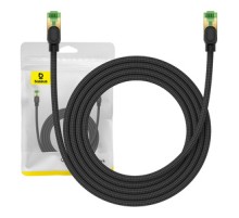 Braided network cable cat.8 Baseus Ethernet RJ45, 40Gbps, 2m (black)