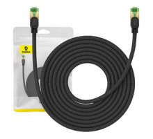 Braided network cable cat.8 Baseus Ethernet RJ45, 40Gbps, 8m (black)