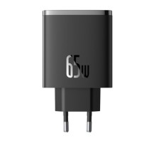 Wall charger Baseus OS-Cube Pro 2xUSB-C + USB, 65W (black)