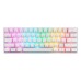 Wireless mechanical keyboard Motospeed SK62 White (blue switch)