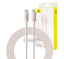 Fast Charging cable Baseus USB-C to USB-C Habitat Series 2m 100W (pink)