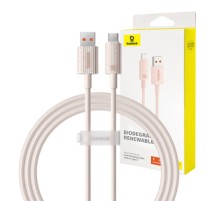 Fast Charging cable Baseus USB to USB-C Habitat Series 1m 100W (pink)