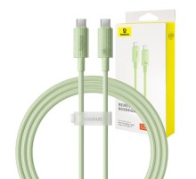 Fast Charging cable Baseus USB-C to USB-C Habitat Series 1m 100W (green)