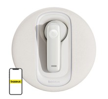 Smart wireless earpiece for car Baseus  CM10 (white)