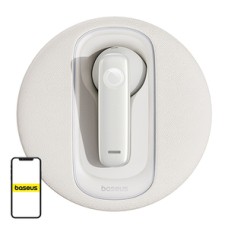 Smart wireless earpiece for car Baseus  CM10 (white)