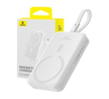 Powerbank Baseus Magnetic Mini 10000mAh, USB-C 30W MagSafe (white)