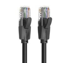 Kabel sieciowy UTP CAT6 Vention IBEBL RJ45 Ethernet 1000Mbps 10m czarny