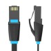 Flat Network Cable UTP CAT6 Vention IBJBU RJ45 Ethernet 1000Mbps 35m Black