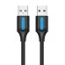 USB 2.0 cable Vention COJBH 2A 2m Black PVC
